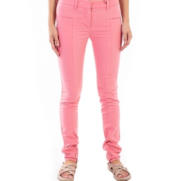 3.1 Phillip Lim Pink Cotton Trouser Pants Tall - Picture 3 of 8
